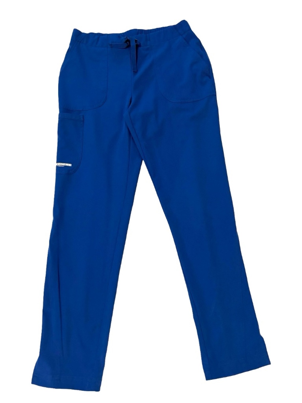 Skechers Scrub Pants Women SP Blue Stretch Medical Uniform Jogger Style
